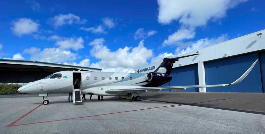HONEYWELL ENGINE USING 100% SUSTAINABLE AVIATION FUEL SUCCESSFULLY TESTED ON EMBRAER BUSINESS JET